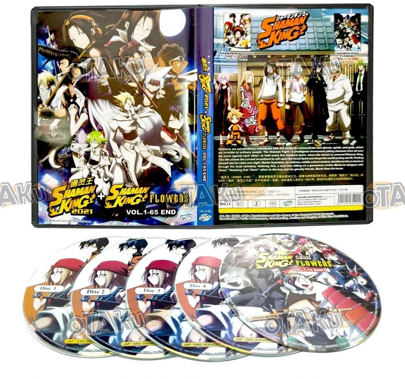 SHAMAN KING 2021 + SHAMAN KING FLOWERS - COMPLETE ANIME TV SERIES DVD BOX SET ( JAPANESE DUB WITH ENGLISH SUBS ) SHIP FROM UK
