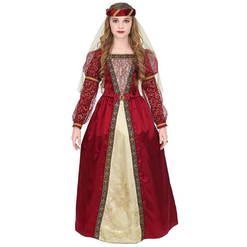 W WIDMANN MILANO Party Fashion - Children's Costume Medieval Princess Dress Queen Castle Lady Fancy Dress Costumes