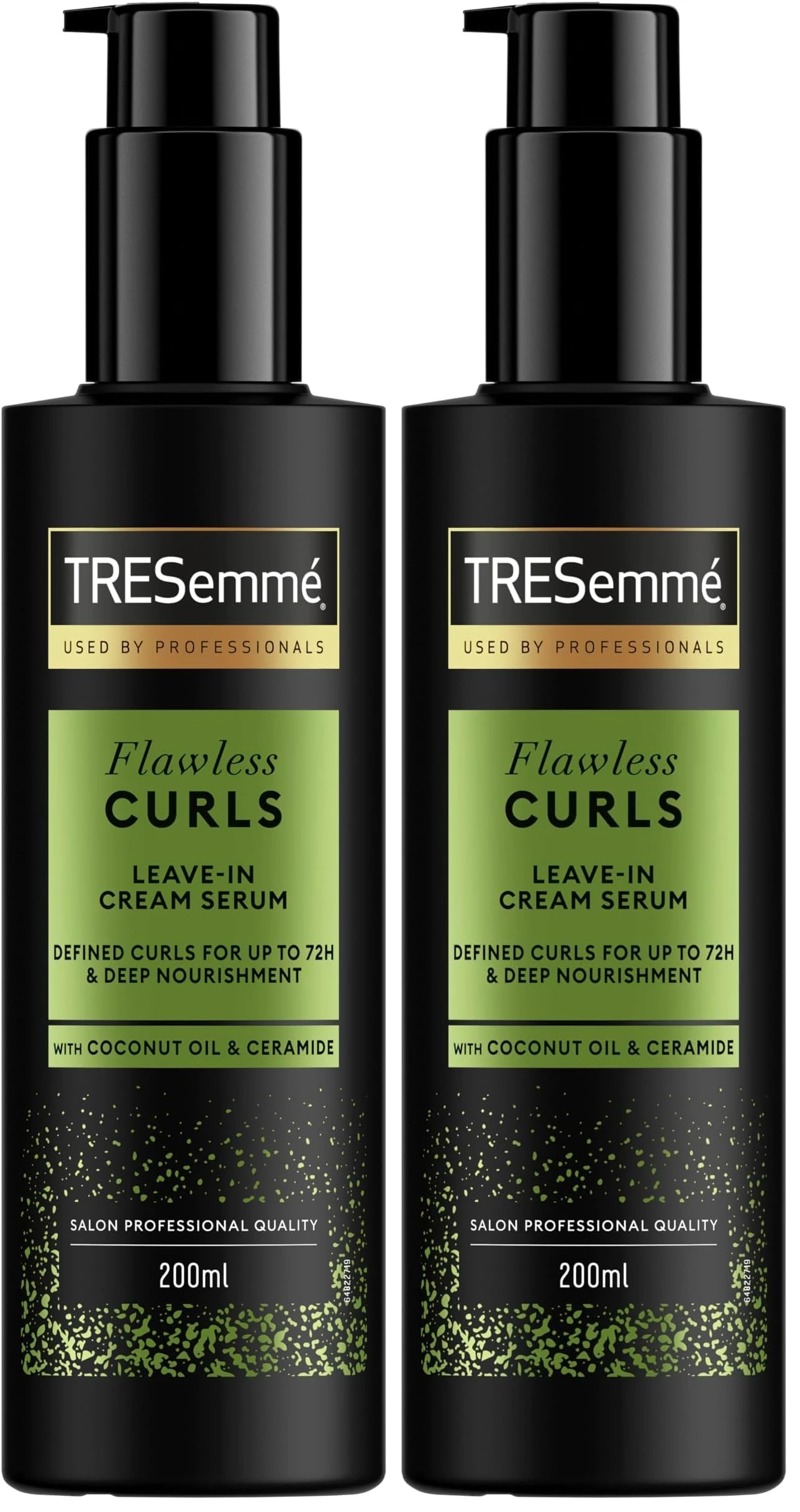 TRESemmé Flawless Curls Leave-In Cream Hair Serum hair treatment with Coconut Oil & Ceramide for deep nourishment & up to 72-hour curl definition 200 ml (Pack of 2)