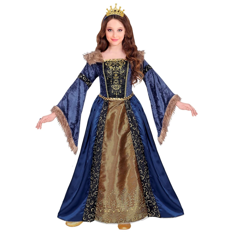 W WIDMANN MILANO Party Fashion - Children's Costume Medieval Queen Dress Princess Fancy Dress Costumes