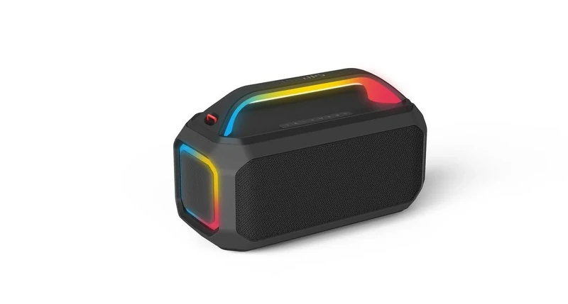 Philips TAS7000EB Wireless Bluetooth Speaker with 100 W Max Output, Bass+, LED Lightshow, Auracast, IP67, 24 Hrs Play Time, Power Bank, Mic Input, Swappable Battery – Black