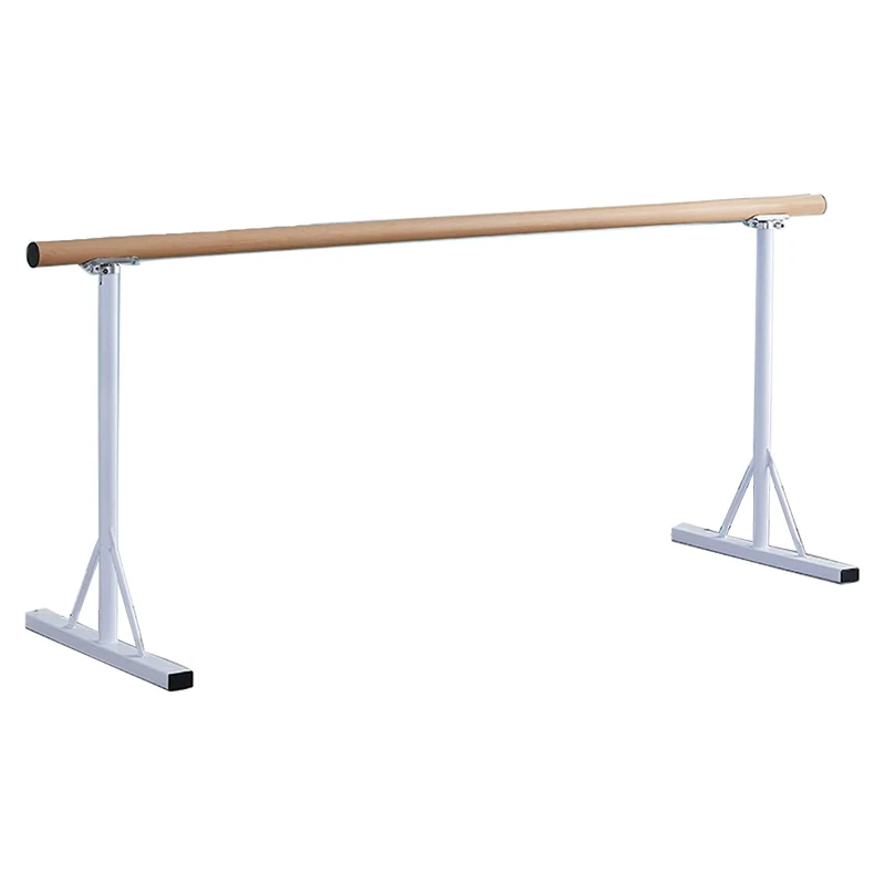 WOTZOV Portable Ballet Barre, 2m Adjustable Gymnastics Bar, Freestanding Danc