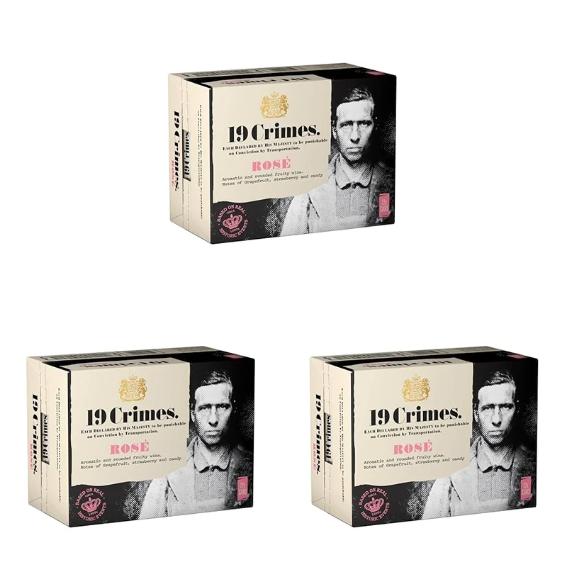 19 Crimes Rose Can 187ml x 12 (Pack of 3)