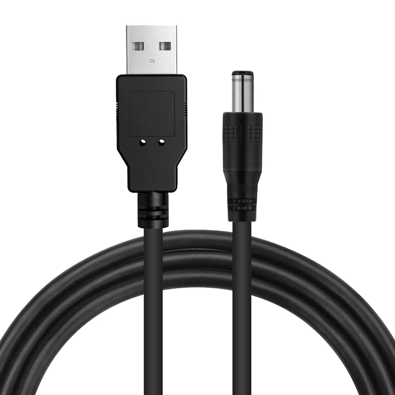 XIELBIS 5V USB to DC Cable,1M USB Power Cable for 5.5x2.1mm Devices, Perfect for Charging Tablets, Routers,Bluetooth Speakers, IP Cameras & More