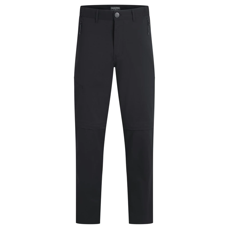 Craghoppers Mens Kiwi Pro III Convertible Trousers, Black, 32W Long EU