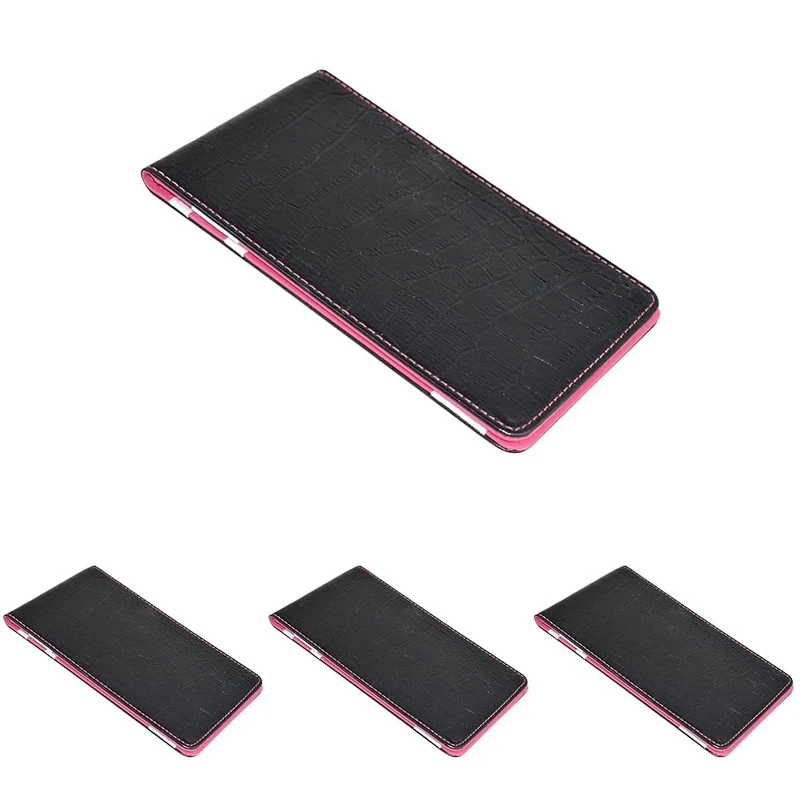 On Par Premium Crocodile Golf Scorecard Holder - Black/Pink (Pack of 4)