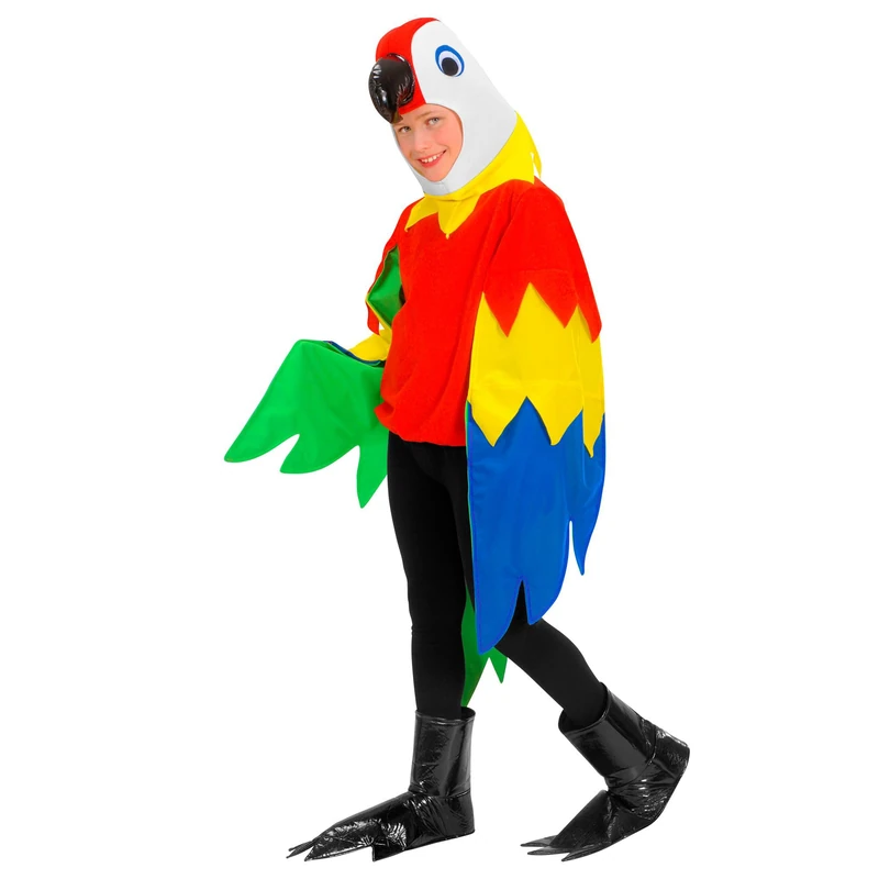 W WIDMANN MILANO Parrot Costume for Kids - Multicoloured 164
