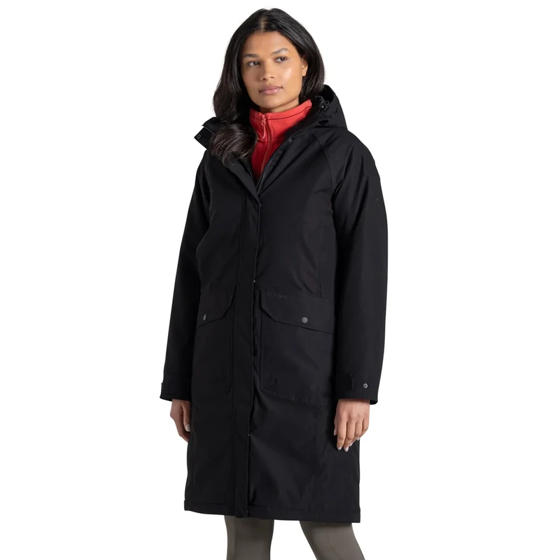 Craghoppers Womens Jkt Rosalind II Waterproof Jacket, Black, 12 UK