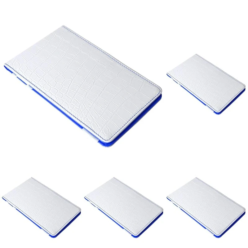 On Par Premium Golf Scorecard Holder - Crocodile, White/Blue (Pack of 5)