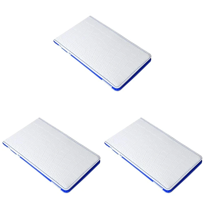 On Par Premium Golf Scorecard Holder - Crocodile, White/Blue (Pack of 3)