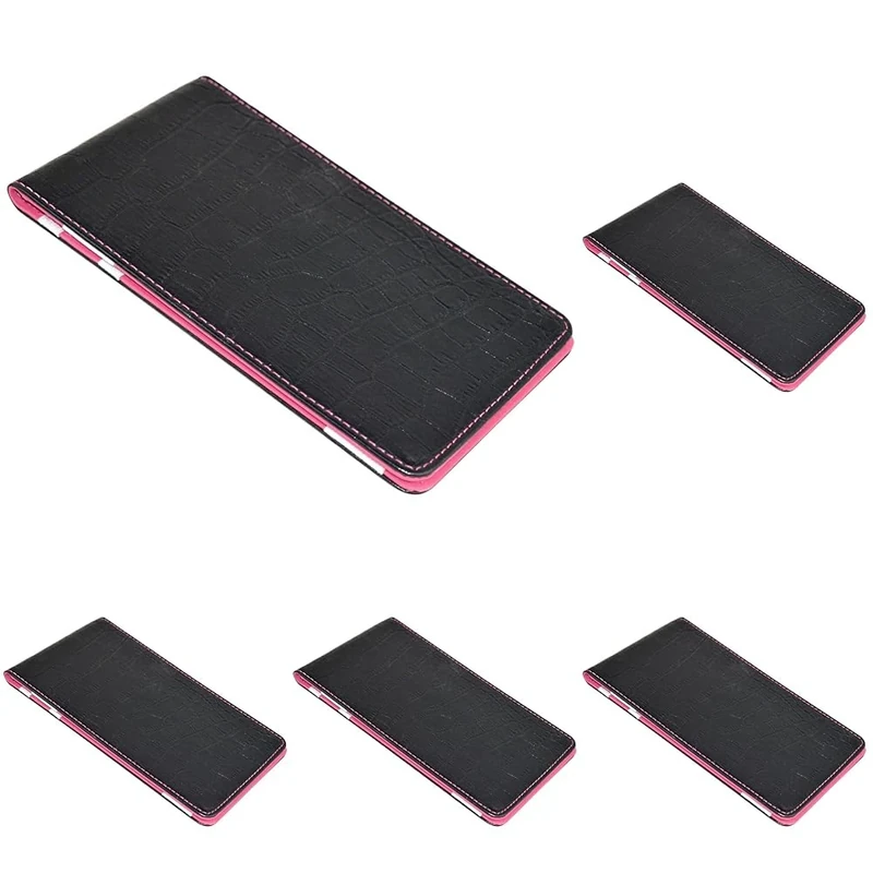 On Par Premium Crocodile Golf Scorecard Holder - Black/Pink (Pack of 5)