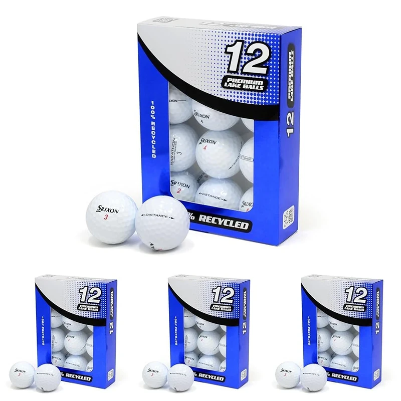 Second Chance Recycled Lake Golf Balls, 48 Pack - Grade A for Srixon Mix Golf Balls including Distance