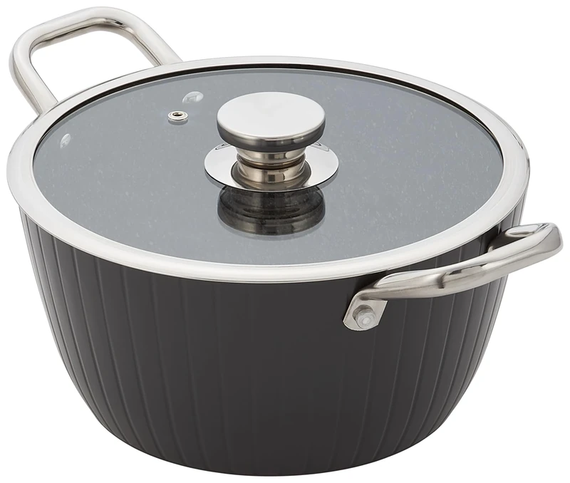 Judge Evertough 24cm Casserole – 3.8L Durable Hard Anodised Aluminium with 6-Layer Non-Stick Coating