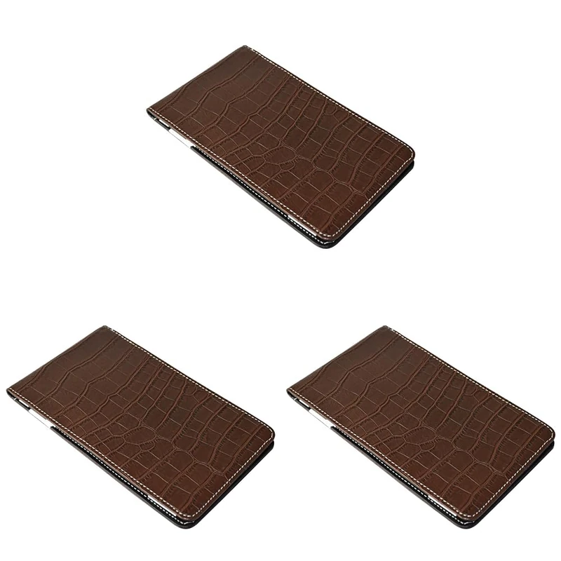 On Par Premium Golf Scorecard Holder - Crocodile, Brown/Black (Pack of 3)