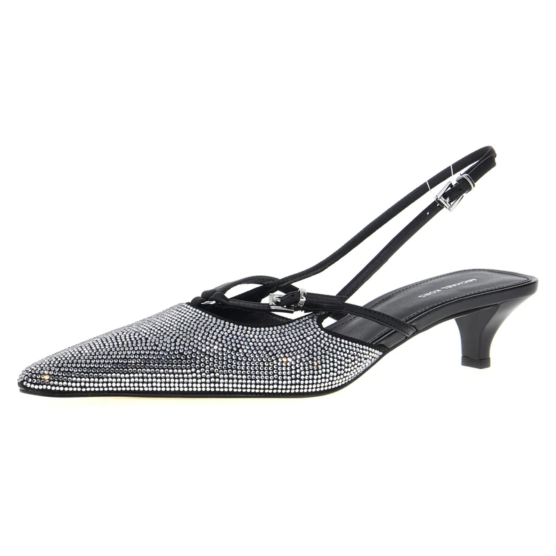 Michael Kors Selina Kitten Sling Pump Sneaker Black