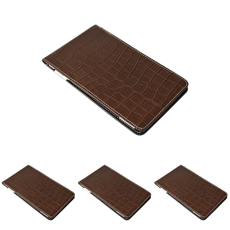 On Par Premium Golf Scorecard Holder - Crocodile, Brown/Black (Pack of 4)