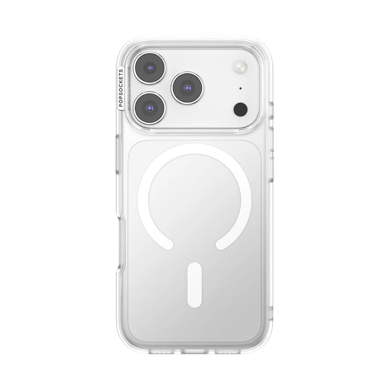 PopSockets Clear Case for iPhone 17 Pro - MagSafe Compatible - Image 1