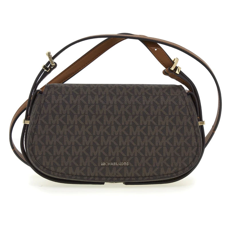 Michael Kors SM FLAP XBODY BRN/ACORN