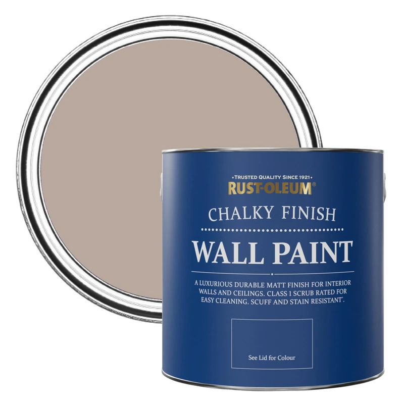 Rust-Oleum Wall and Ceiling Paint in a Chalky Matt Finish - Oatfield 2.5L