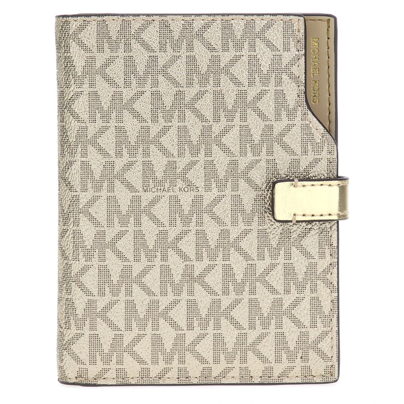 Michael Kors Passport WLLT W/LUGG TAG Pale Gold - Image 1
