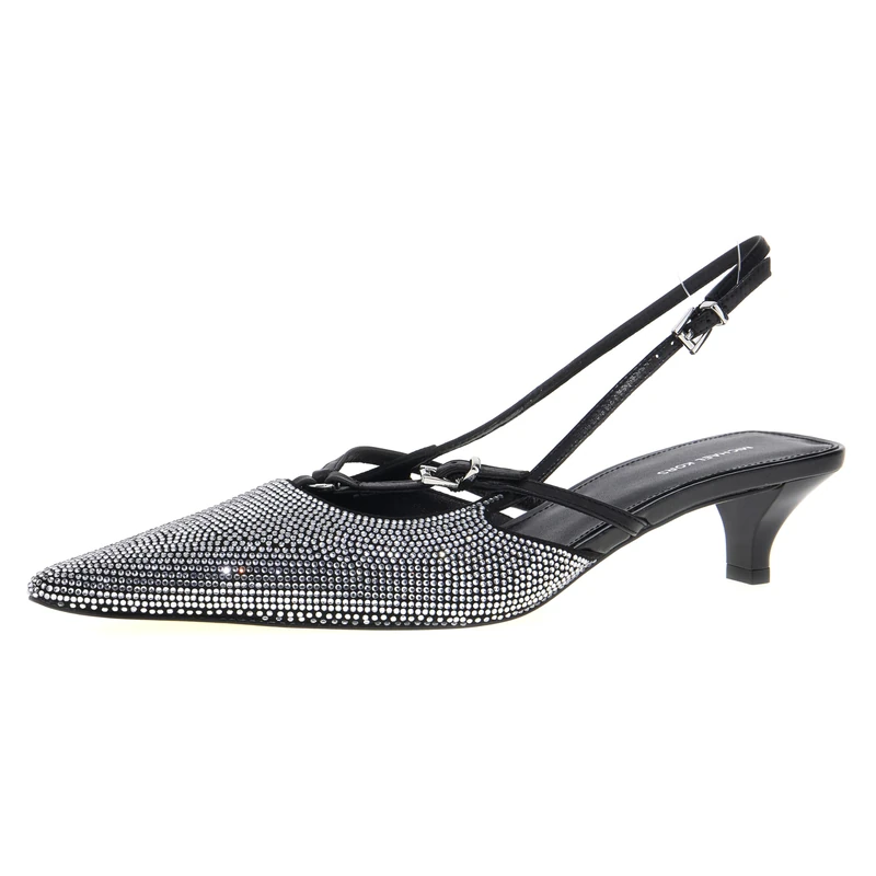 Michael Kors Selina Kitten Sling Pump Sneaker Black