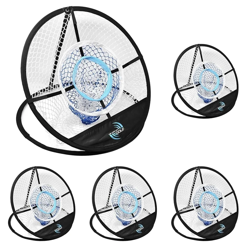 ME AND MY GOLF Target Chipping Net - Includes Instructional Training Videos, Black (Pack of 5)