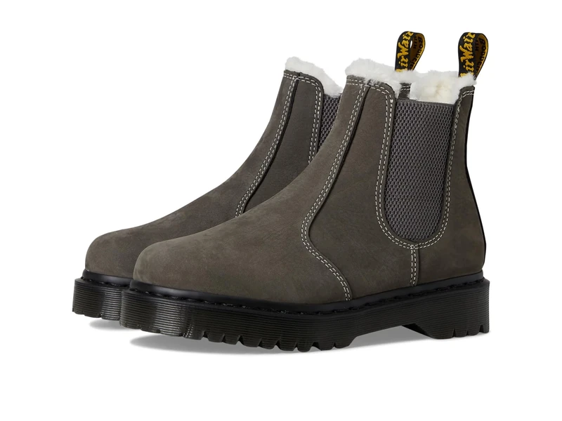 Dr. Martens Women's 2976 Bex Fl Chelsea Boot, Gunmetal, 4 UK