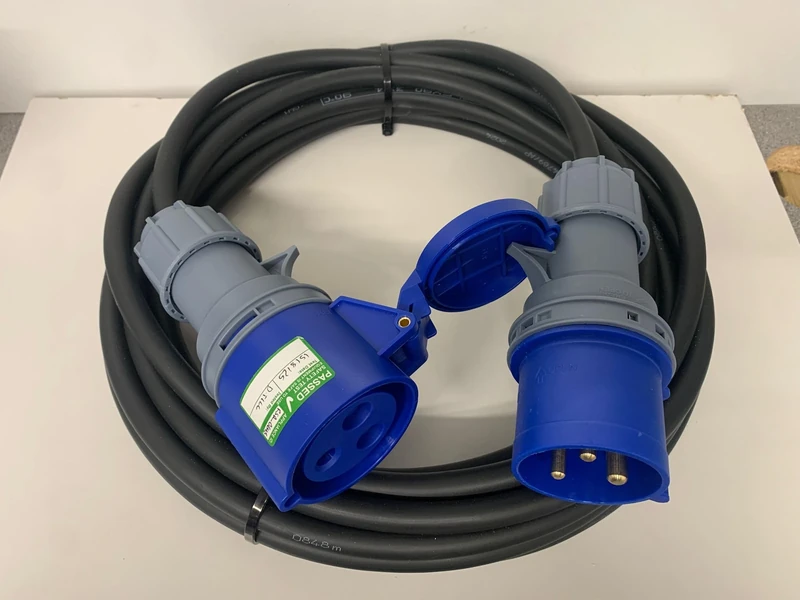16A 3-Pin Single Phase Extension Lead 25m 240V IP44 H07RN-F Rubber ExtremeFlex90 1.5mm² Heavy Duty Cable – PAT Tested 25 metre