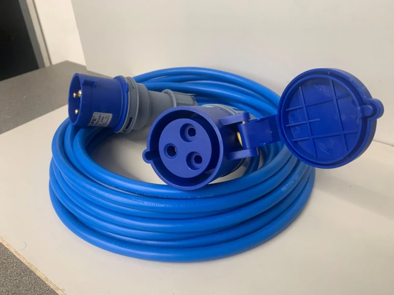 16A 3-Pin Single Phase Extension Lead 25m 240V IP44 Arctic Flex PVC 1.5mm² Heavy Duty Cable – PAT Tested 25 metre