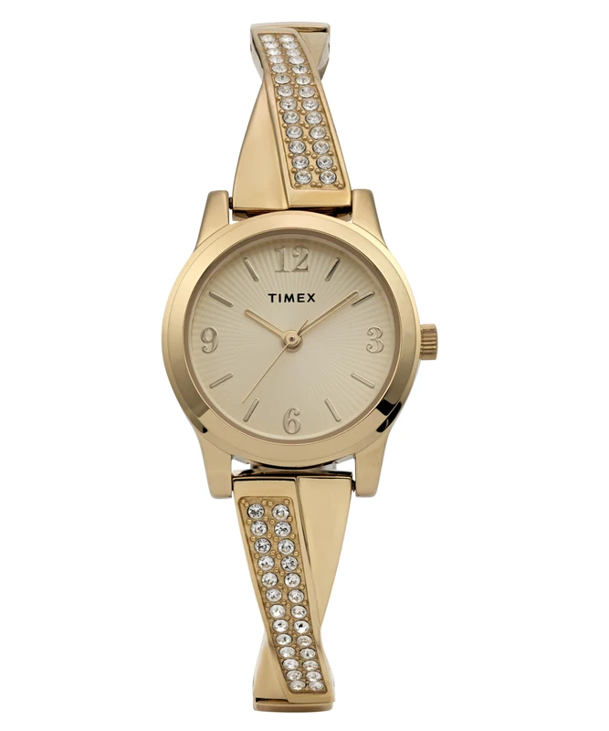 Timex Women's Main Street 25 mm Watch - Gold-Tone Stainless Steel Expansion Band with Gold-Tone Dial and Gold-Tone Case TW2Y39300