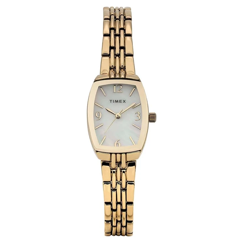 Timex Women's Trend 21 mm Watch - Gold-Tone Alloy Bracelet with Mother of Pearl Dial and Gold-Tone Case TW2Y22400