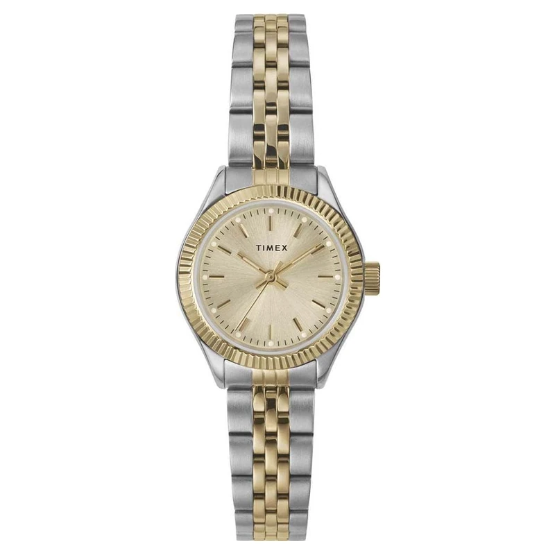 Timex Women's Trend 25 mm Watch - Two-Tone Stainless Steel Bracelet with Gold-Tone Dial and Two-Tone Case TW2W90900