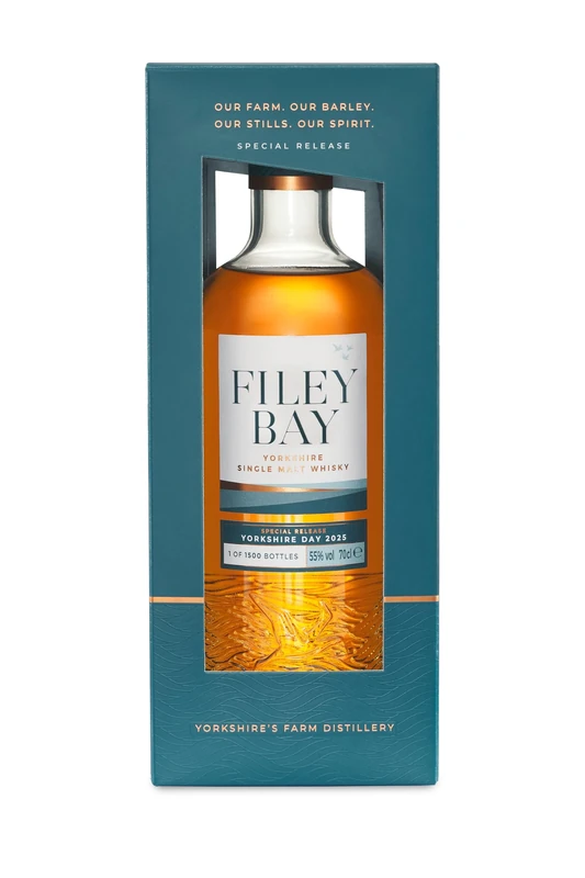 Spirit of Yorkshire, Filey Bay Yorkshire Day 2025 Special Release, 70cl, 55% ABV, Single Malt Whisky made in Yorkshire, Great for Christmas and Birthdays