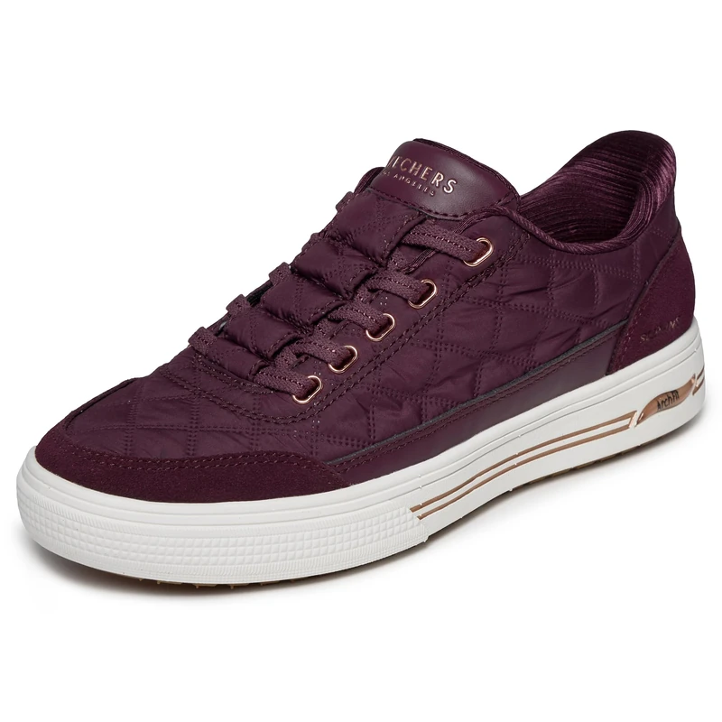 Skechers Women's Arcade Cozy Fit Cuddle Steps, Burgundy, 8 UK