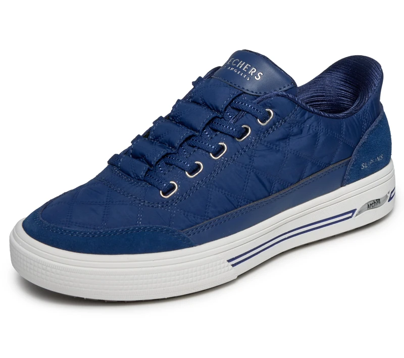 Skechers Women's Arch FIT Arcade Cuddle Steps Trainers, Navy, 7 UK