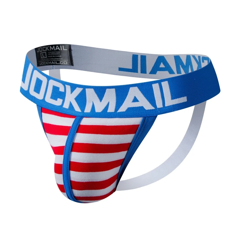 JOCKMAIL Mens Jockstrap Mesh Underwear Jock Straps Male Athletic Supporters Male Underwear (UK, Alpha, M, Regular, Regular, 208blue)