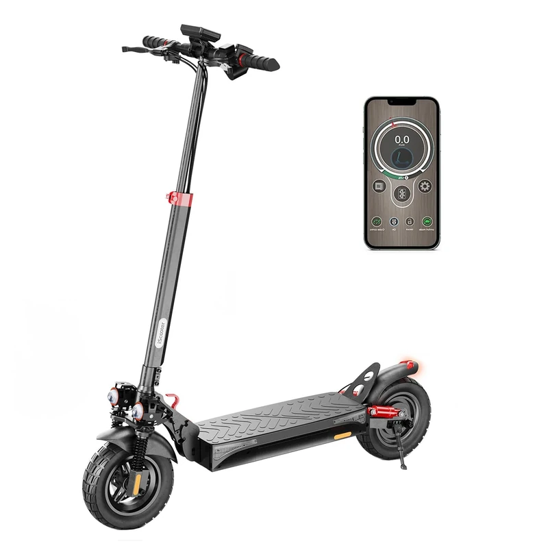 iScooter Off-road Electric Scooter, Single/Dual Motor 45-80KM Range 10" Fast Electric Scooter Adults,4 Shock Absorbers,3-4Speed Modes, Fast Charging, Dual Disc Brakes, Foldable E Scooter