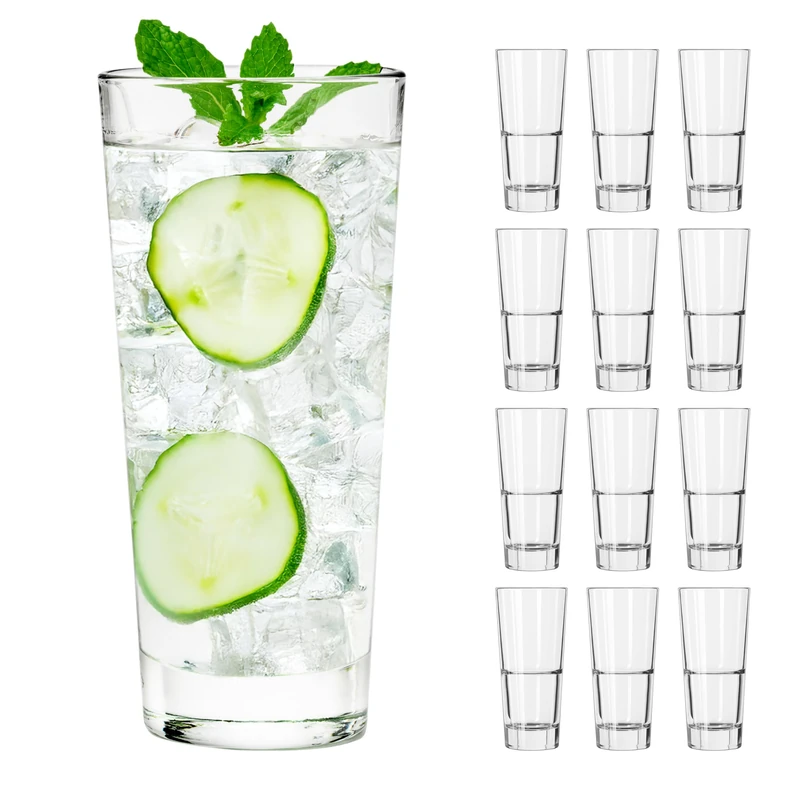 Libbey Endeavor 70549 Drinking Glass 473 ml Set of 12 Stackable