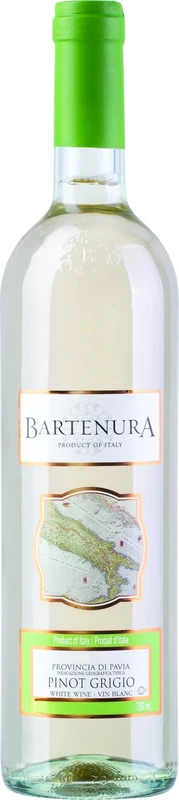 Bartenura - Pinot Grigio, Dry White Italian Wine - 750ml (Pack of 6)