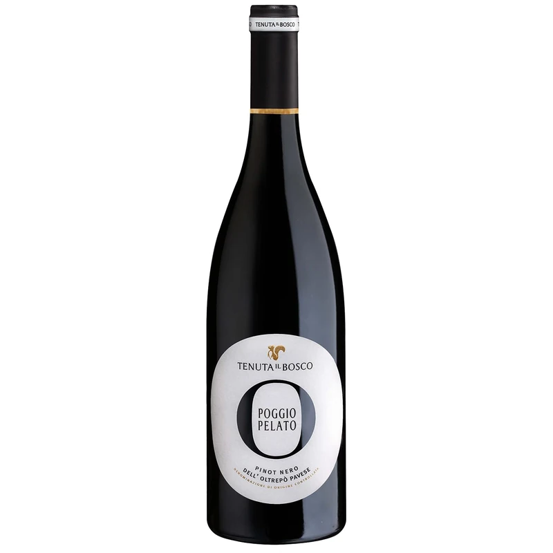 TUNUTA IL BOSCO Pinot Nero Poggio Pelato - 2018 Vintage - Italian Red Wine From The Oltrepò Pavese Region in Lombardy, Italy - Made with 100% Pinot Noir Grapes - 75cl / 750ml, 13% ABV (Pack of 6)