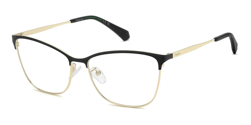 POLAROID PLD D584/G Glasses, Matte Black Gold, Standard Unisex Adult
