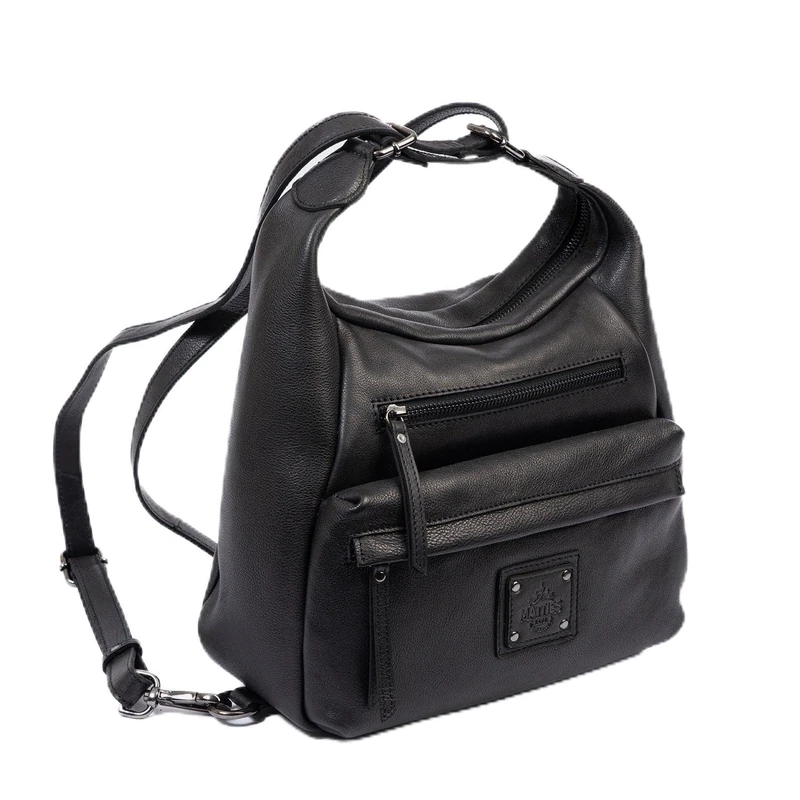 MATTIES Women's Eva/Leather Bags, Black/White, 13cm x 28cm x 28cm