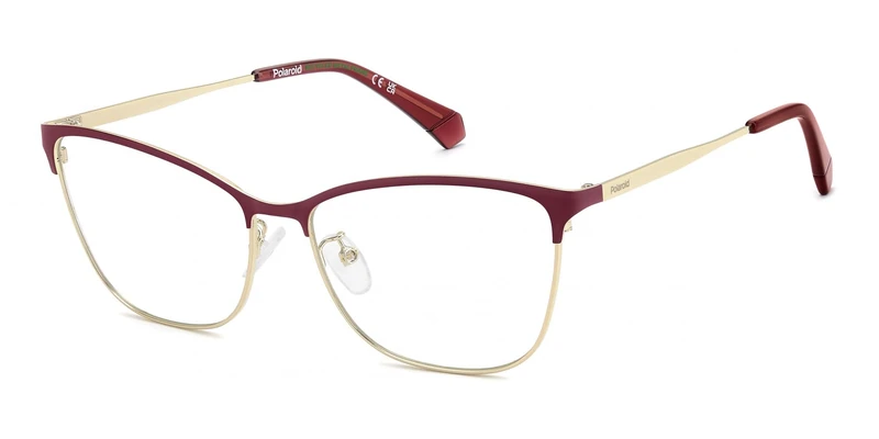 POLAROID PLD D584/G Glasses, Matte Burgundy Gold, STANDARD Unisex Adult - Image 1