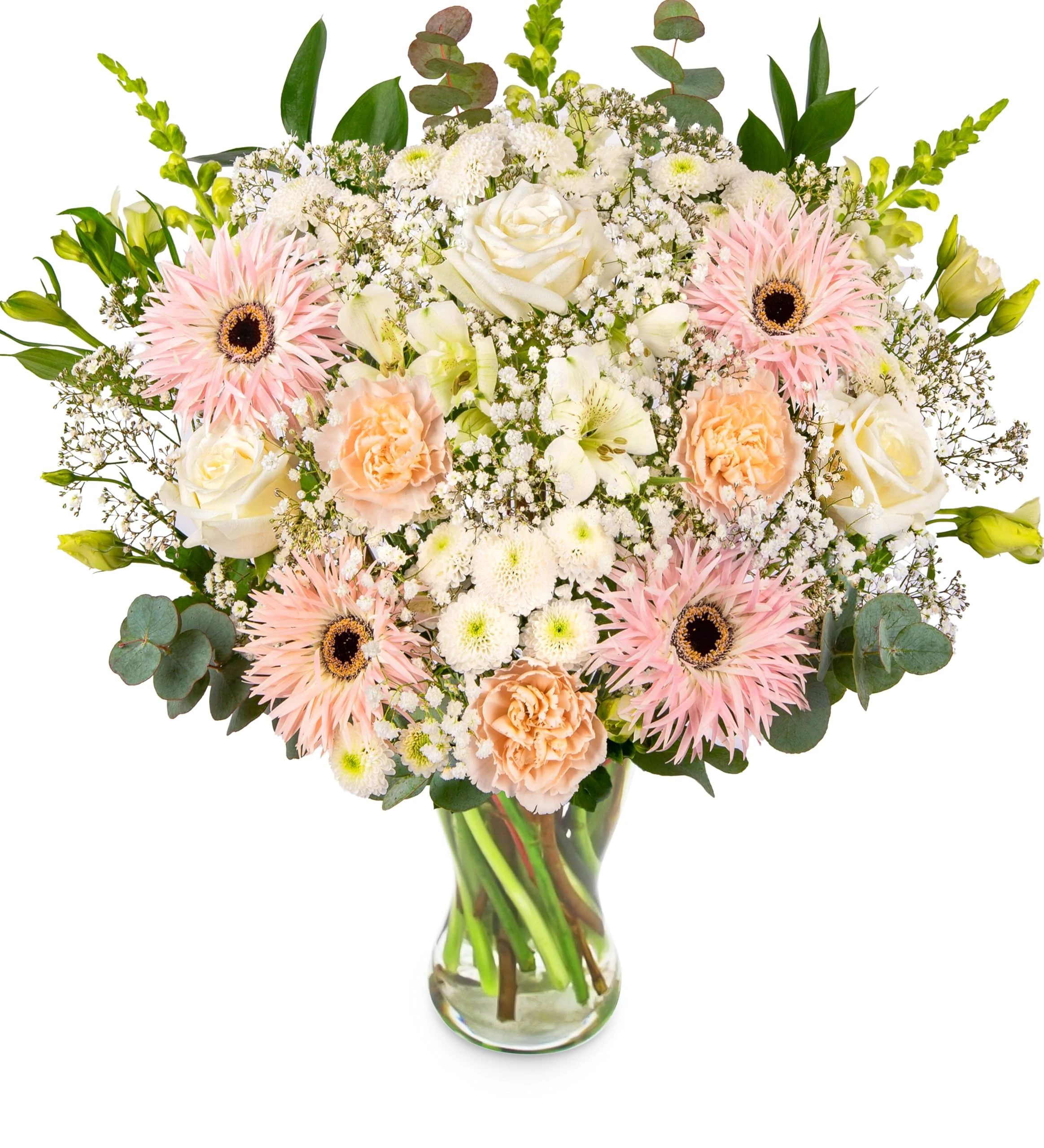 Florist Choice Fresh Flower Bouquet – Stunning Mixed Stems for Any Occasion: Birthdays, Anniversaries & Sympathy – Next day Flowers Delivery (Large + Vase)