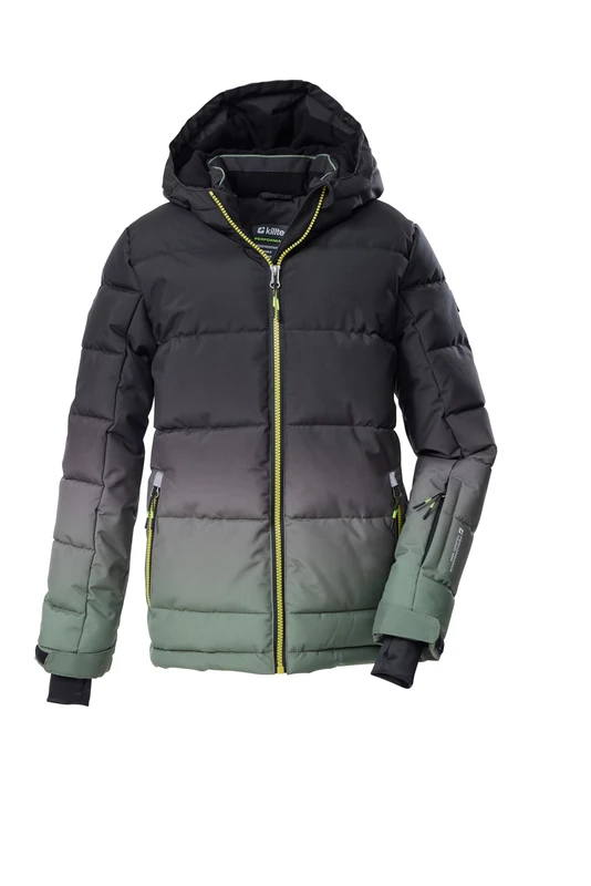 killtec KSW 252 MN QLTD JCKT 43822-000 Men's Quilted Winter Jacket with Hood and Snow Guard Olive XL