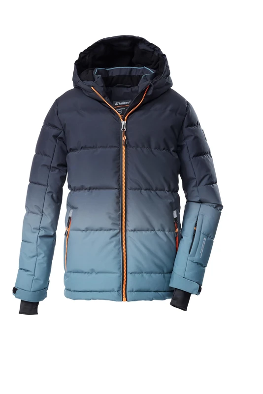 killtec KSW 252 MN QLTD JCKT 43822-000 Men's Quilted Winter Jacket with Hood and Snow Guard Smoke Blue XL