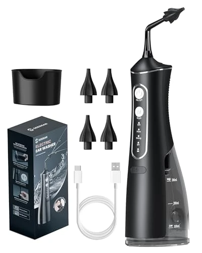 Elektrischer Ohrenschmalz Entferner Kit - 300ml DIY Wasserdruck, 4 Druckmodi