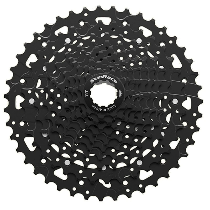 SunRace US400 10-Speed LinkGlide-Cues Compatible U-Series Cassette, Black, HG-Spline, 11-43T