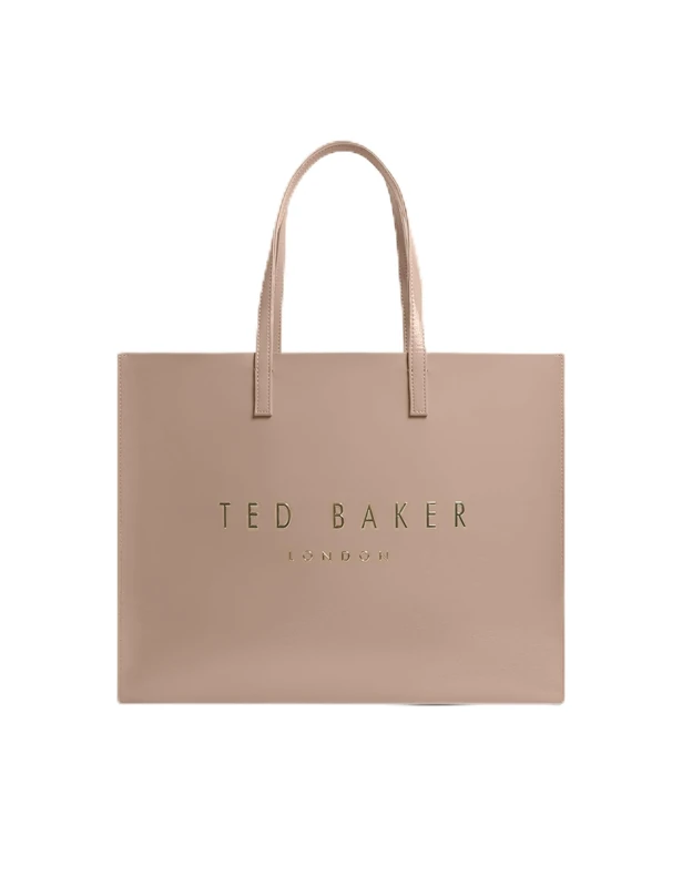 Ted Baker Women's S283872STONEO/S Crinkle Extra Large Icon Bag, Stone