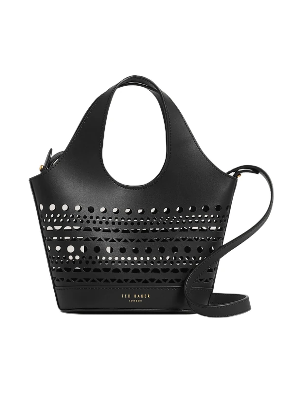 Ted Baker Women's S284084BLACKO/S Small Laser Cut Tote Bag, Black